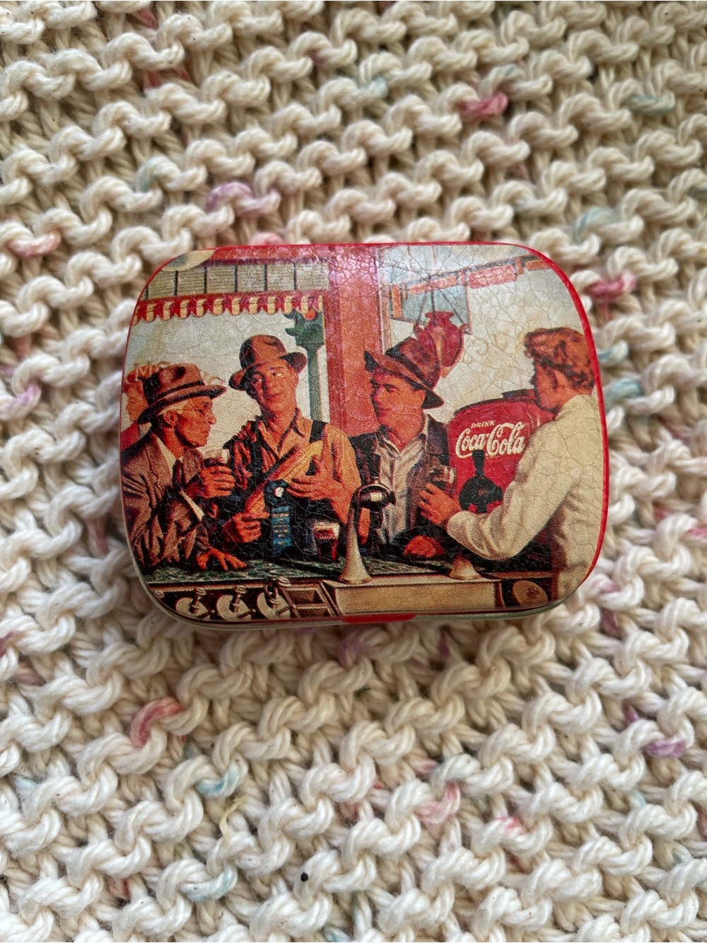 Coca-Cola Small Red Branded Tin